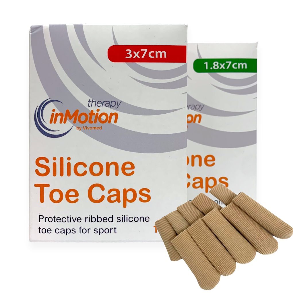Therapy in Motion Silicone Toe Caps / Finger Caps - 10 Pack